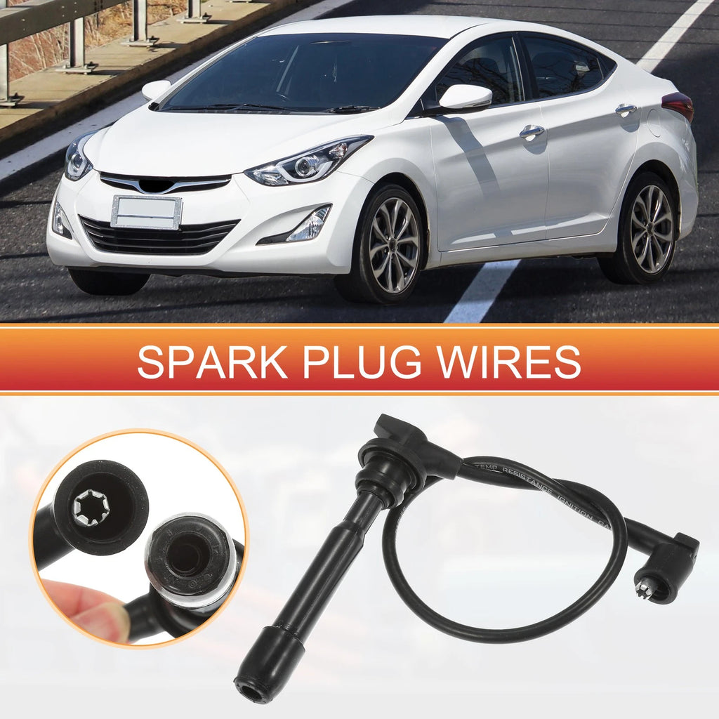 Spark Plug Wire Ignition Coil Cable Kit for Hyundai Elantra (2001–2006)