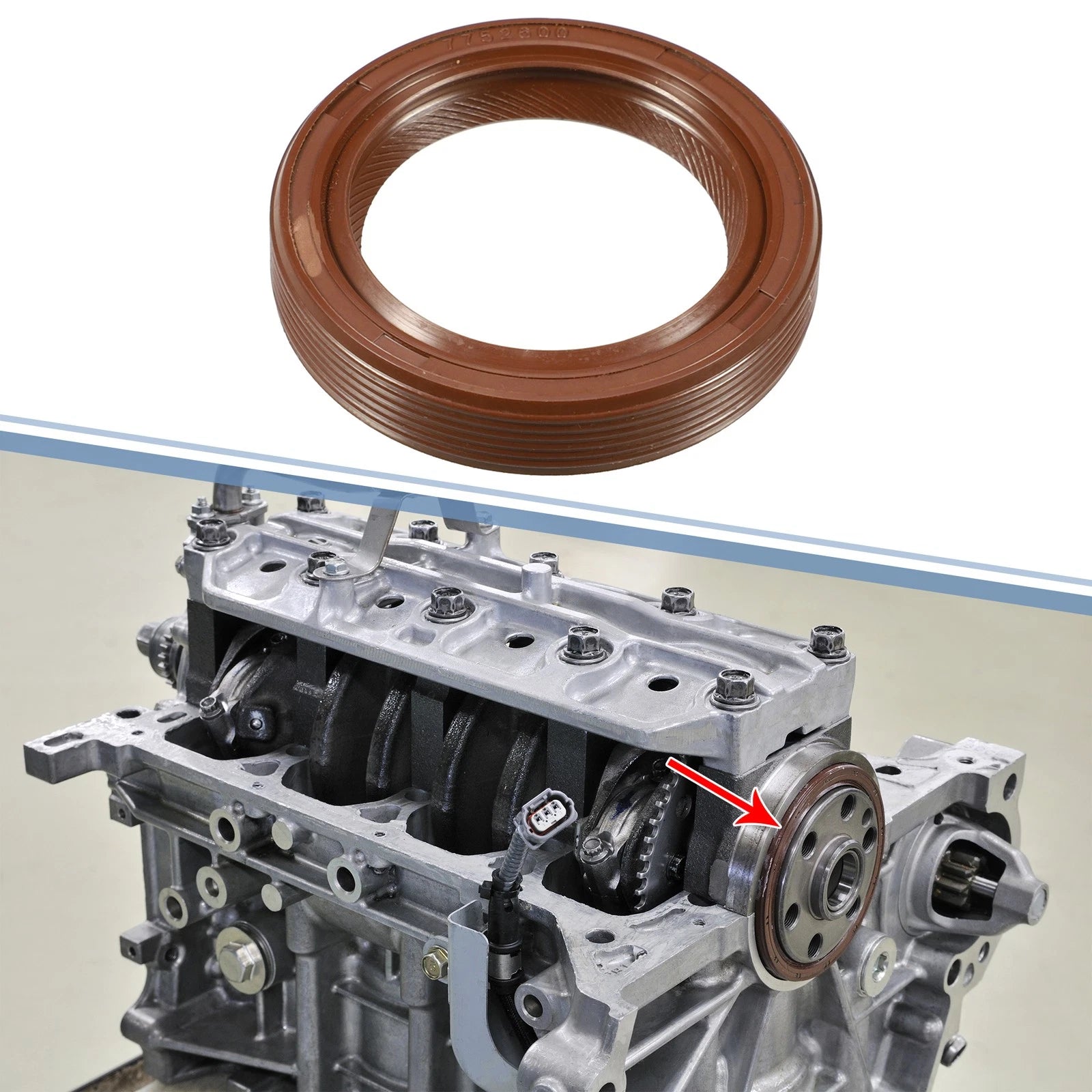 2pc Engine Crankshaft Oil Seal Replacement for Toyota RAV4 (1996–2004)