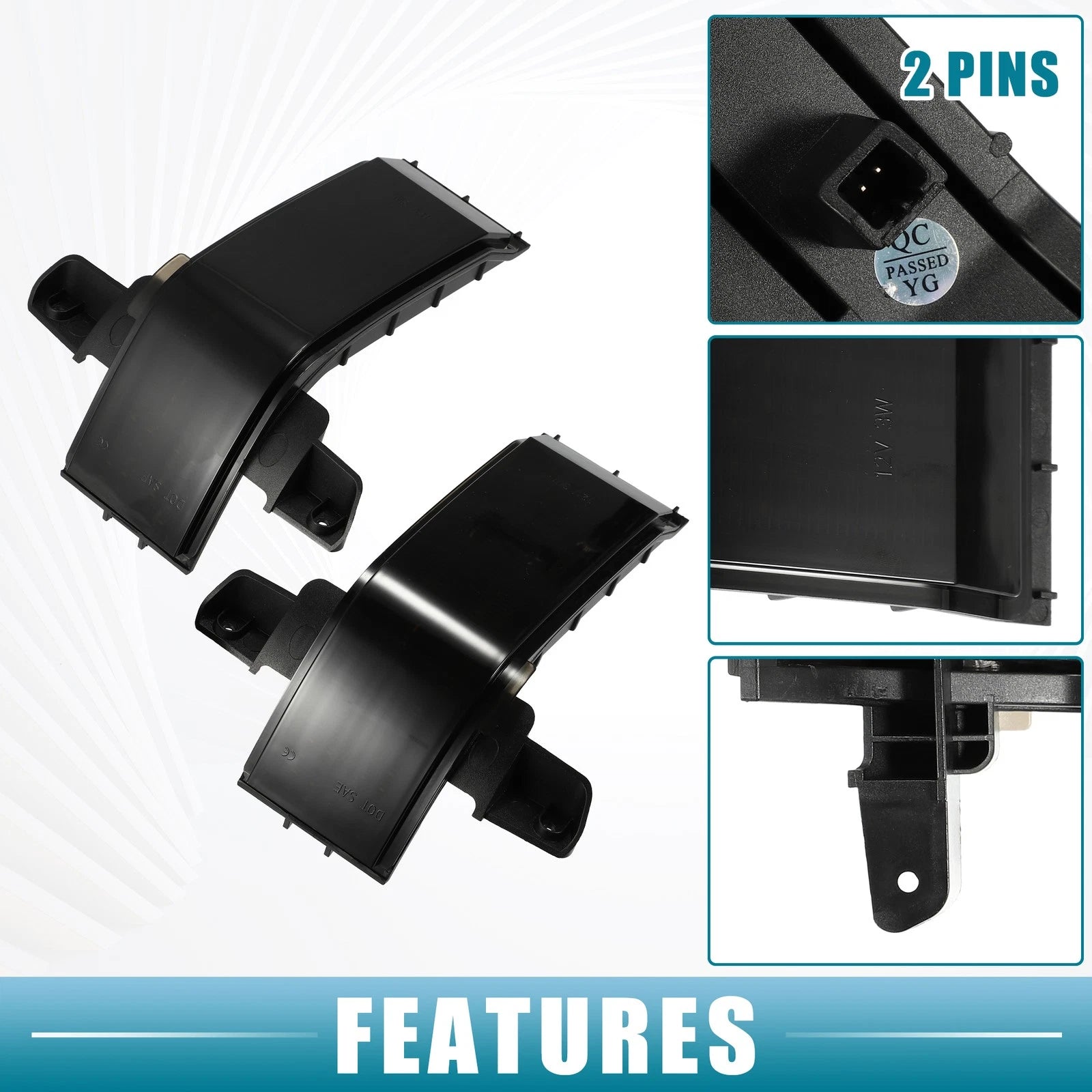 Side Mirror Turn Signal Light Pair Replacement for Cadillac Escalade (2007–2020)