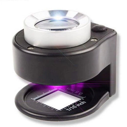 Compact Dual Optical Magnifier 30X with Portable Leather Case
