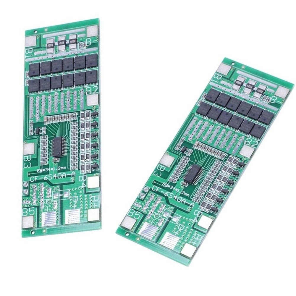 Battery Protection Board 6S 40A for Solar Lighting with Balance Feature