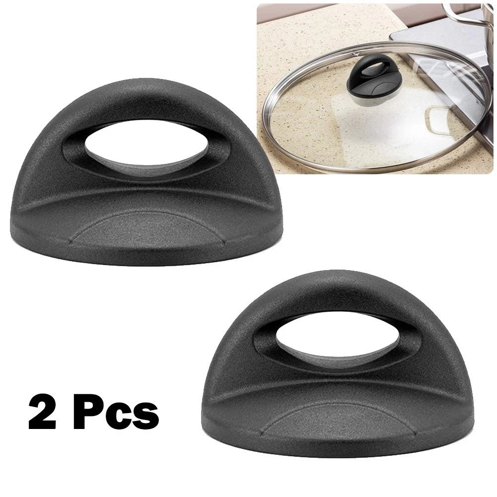 Replacement Pot Lid Knobs for Cookware (Bakelite, Black)