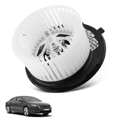 Blower Motor with Resistor for Audi A3/TT (2006–2014) VW Jetta/Passat/CC/GTI/Eos (2005–2020)