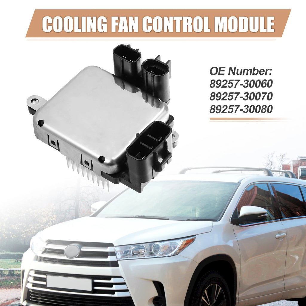 Engine Cooling Fan Control Module Unit Replacement for Toyota (2010–2019)