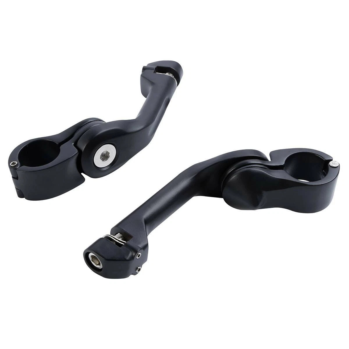 32mm Matte Black Adjustable Footpeg Mount for Harley