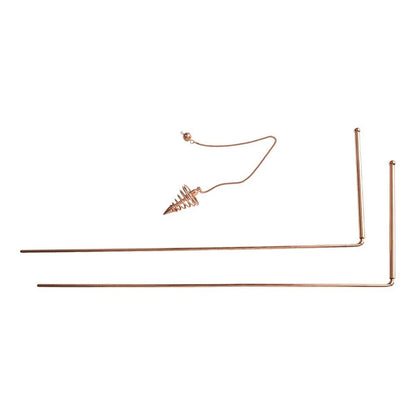 Set of 4 Brass Measuring Rods with Pendulum Tools for Energy Detection