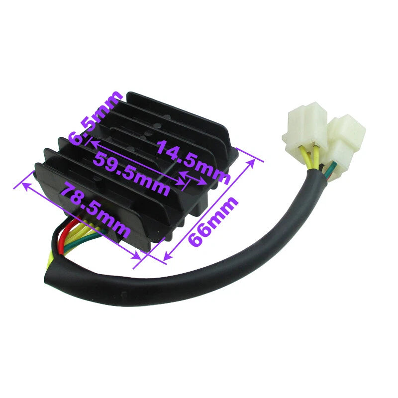 6 Wire 12V DC Voltage Regulator Rectifier for GY6 150cc 200cc 250cc (2000–2023)