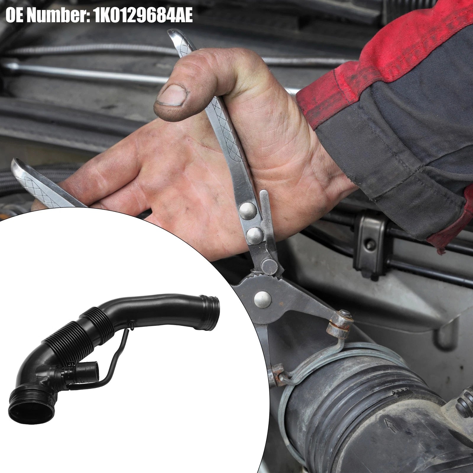 Engine Air Intake Hose Replacement for Audi A3 8P1 1.6 (2003–2012)