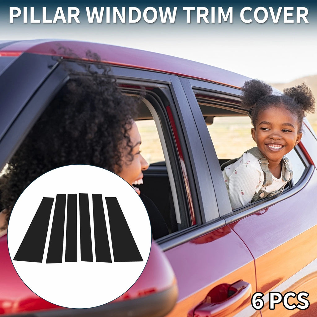 6 Pcs Door Pillar Window Trim Replacement for Toyota Sienna (2011–2020)