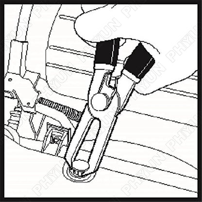 30° Push Retainer Pin Pliers for Universal Use (Plastic Poly Rivet)