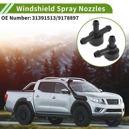 Washer Nozzle with Hose Connector for Volvo (No. 31391513, 9178897)