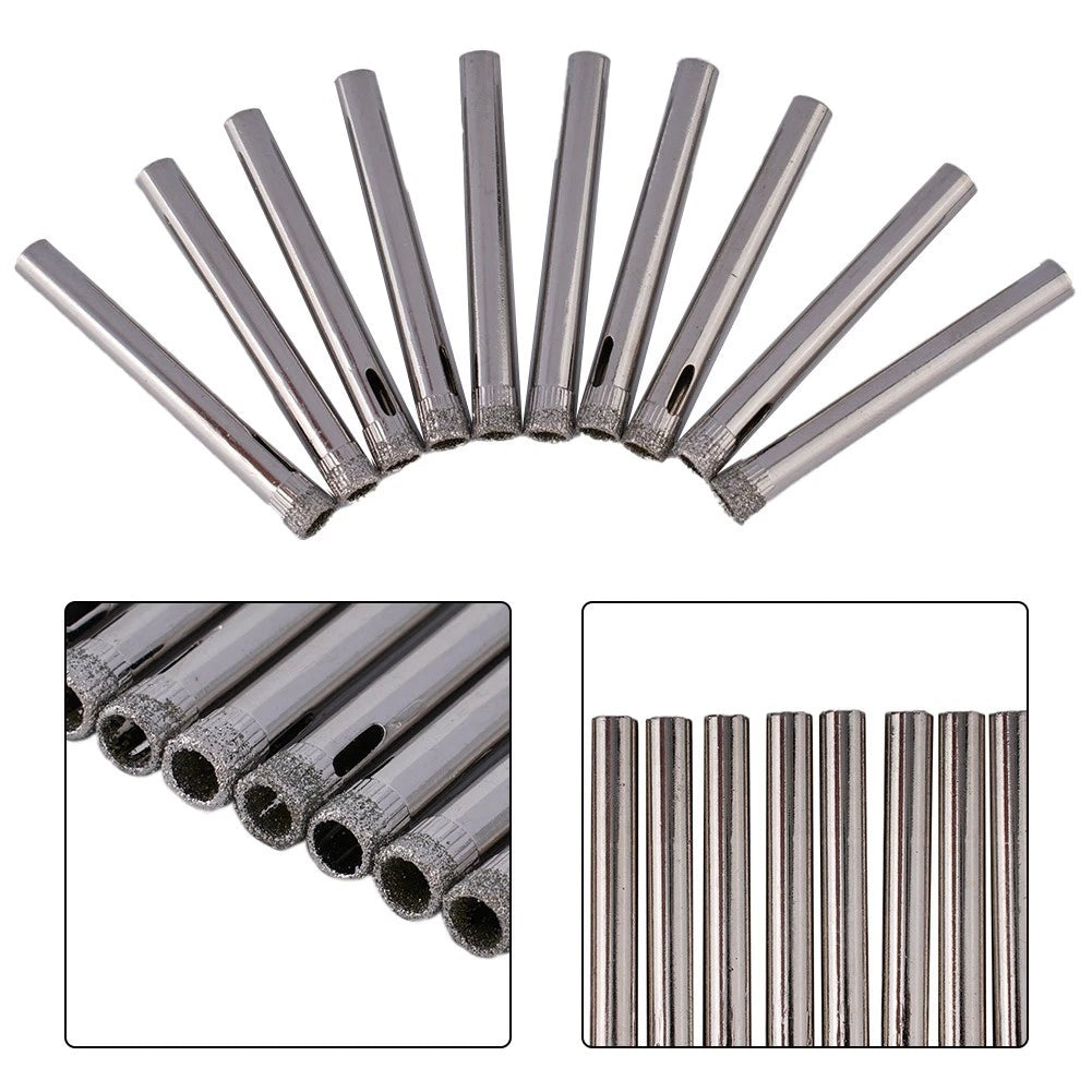 10Pcs 6mm Diamond Hole Saws for Tile, Ceramic, Glass