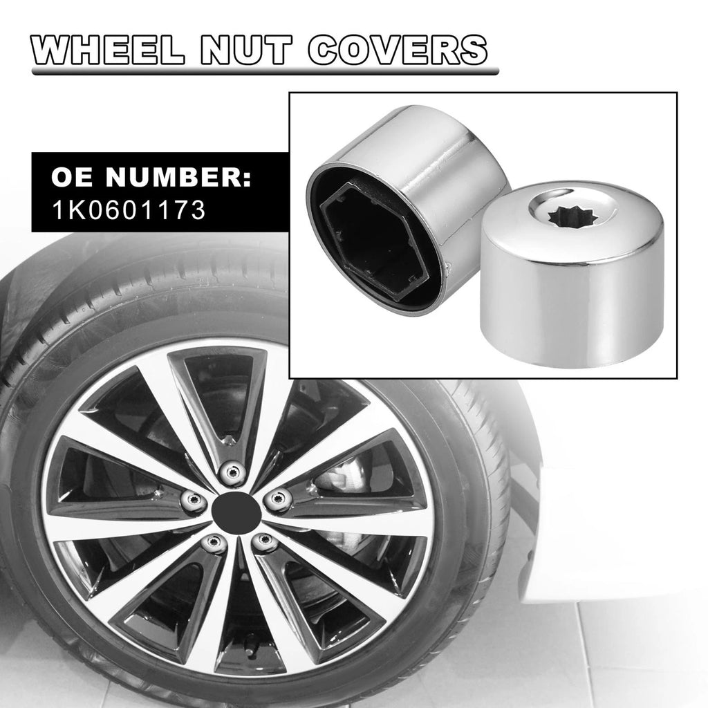 17mm Wheel Lock Lug Nut Caps Tool Set 20pcs for Volkswagen (2011–2018)