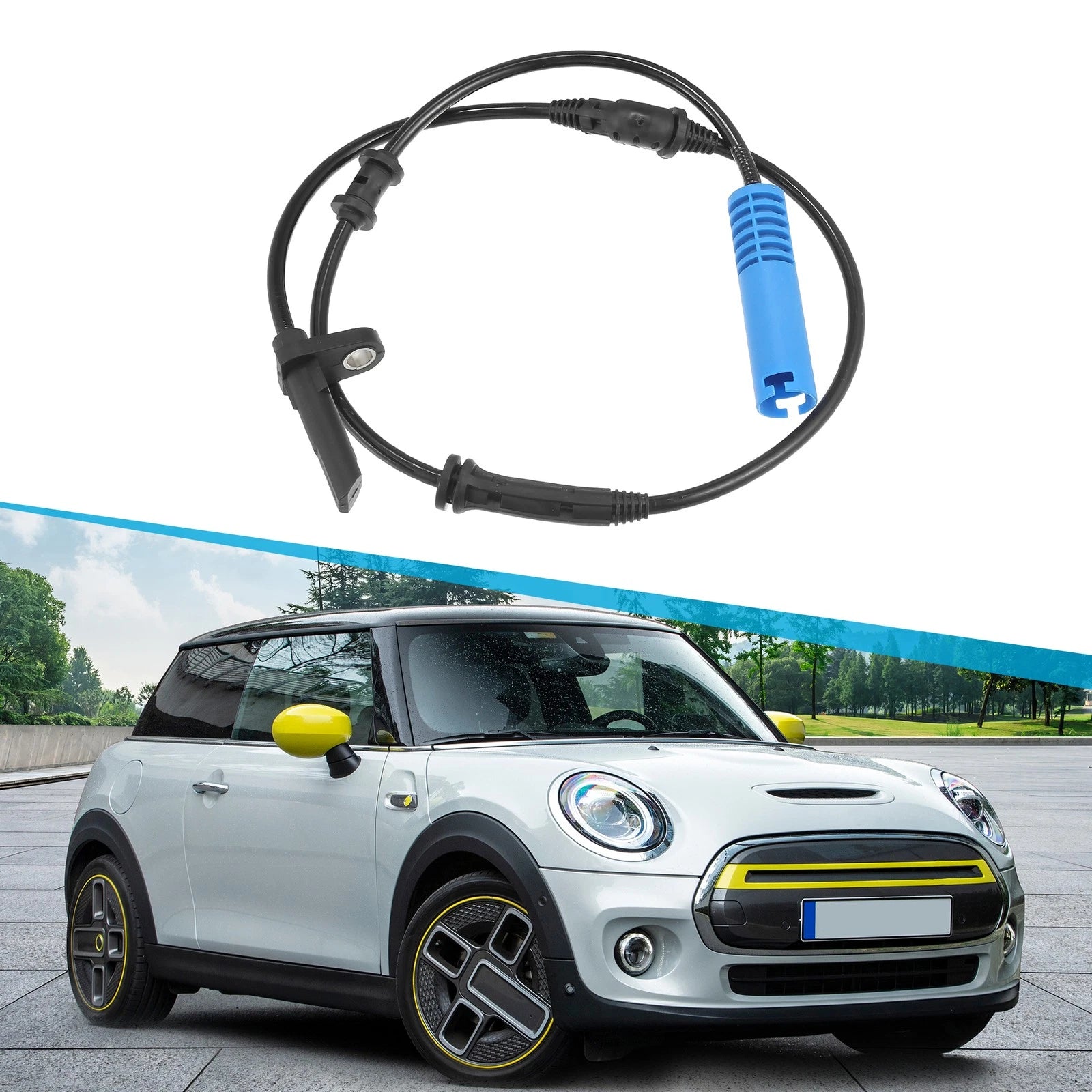 1Pcs ABS Wheel Speed Sensor for Mini Cooper (2002–2008) No. 34526851500