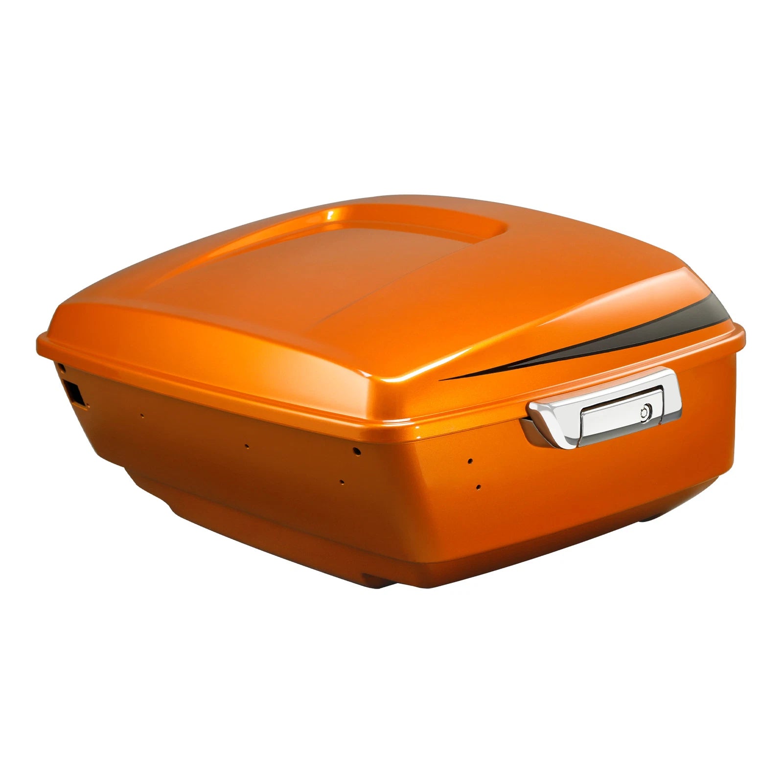 King Trunk for Harley Electra Glide (2014–2025) Scorched Orange/Black Denim