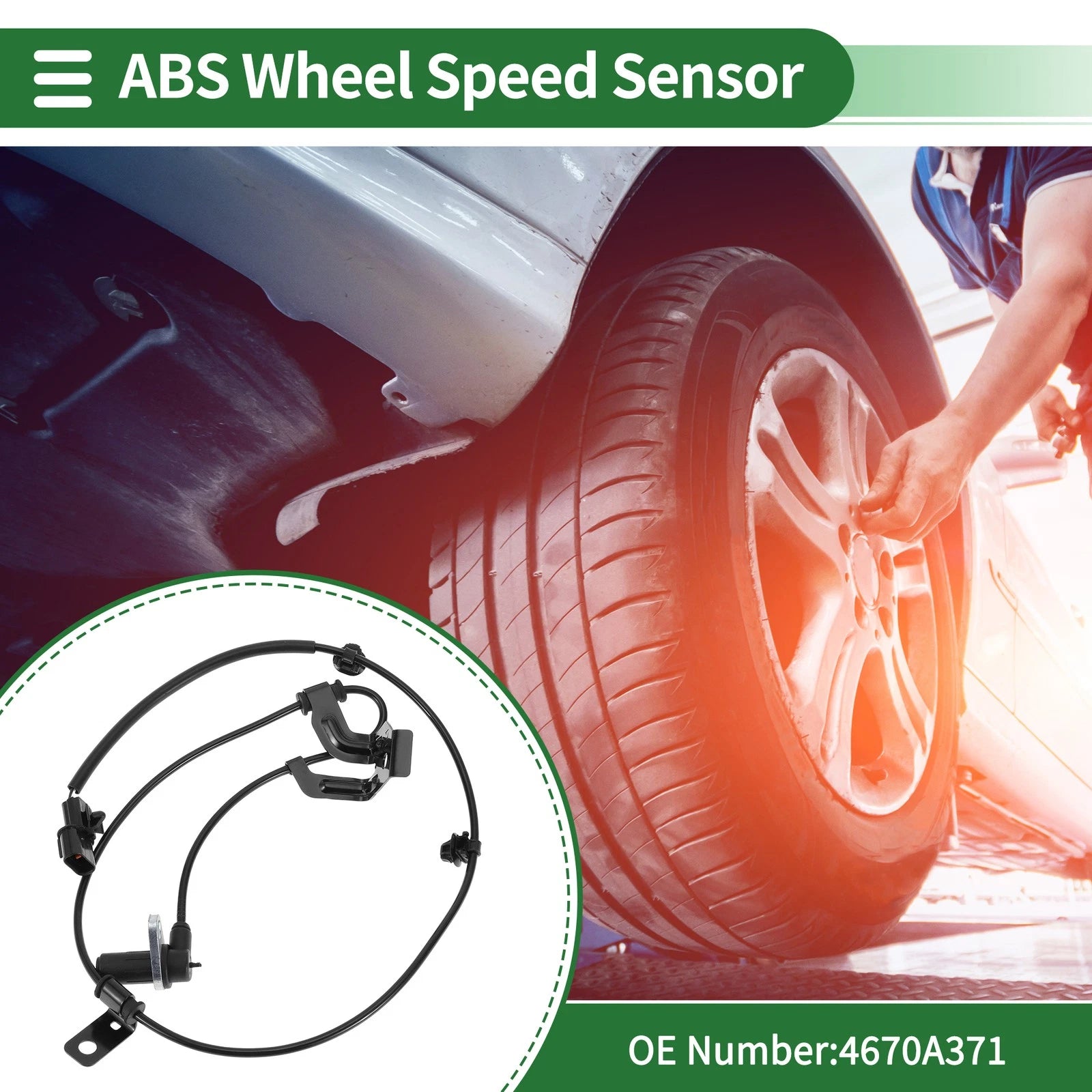 ABS Wheel Speed Sensor Left Replacement for Mitsubishi Galant (2004–2010)