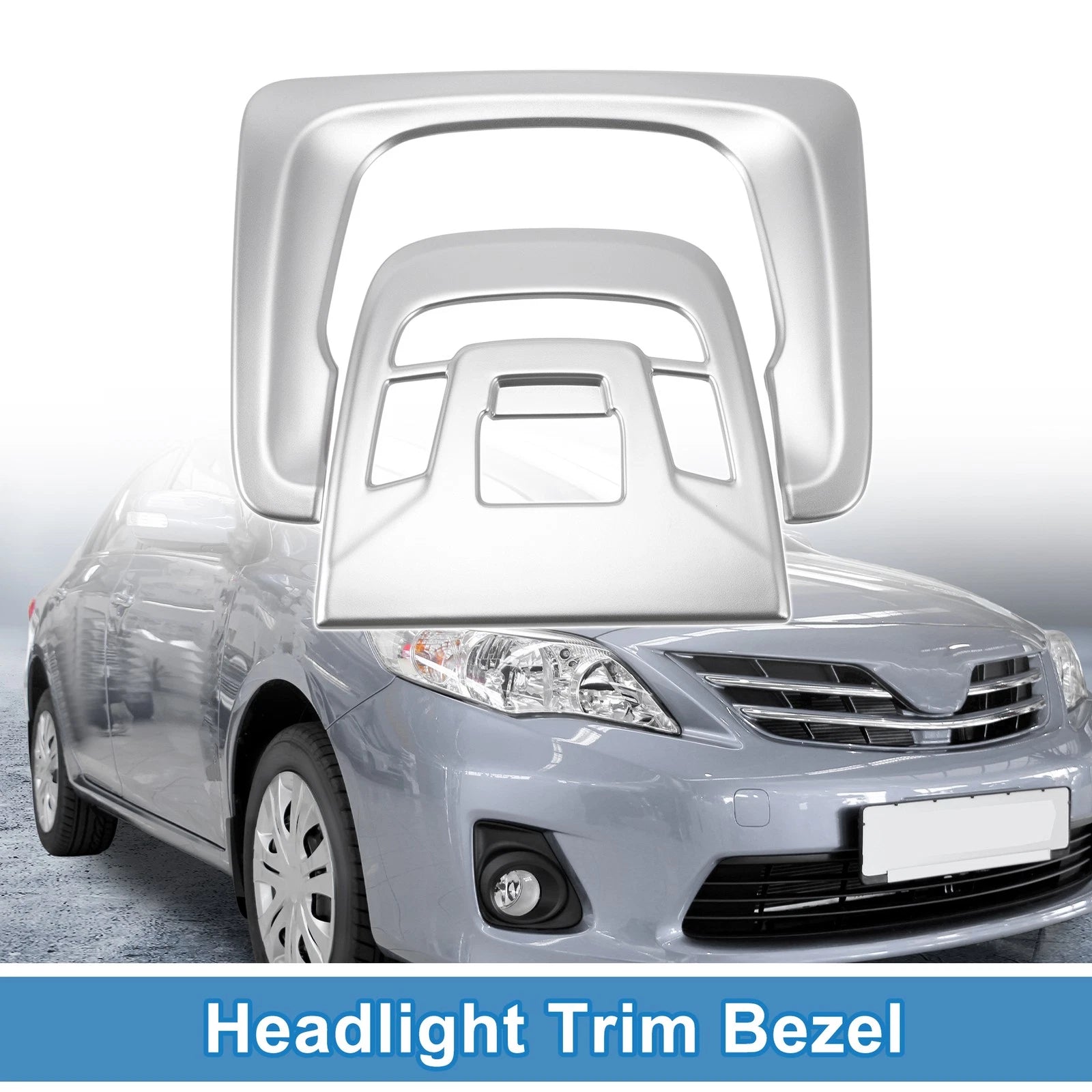Front Row Headlight Trim Bezel for Toyota Corolla (2022–2024) ABS