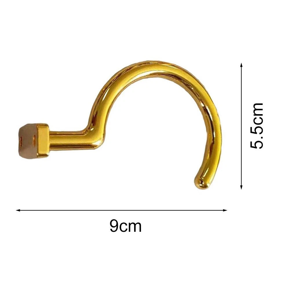 Set of 4 Iron Hooks for Dual Purpose Use - Rust-resistant Coating, 9cm Length