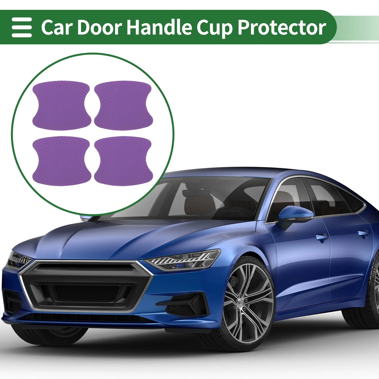 Door Handle Cup Protector Sticker for - Purple