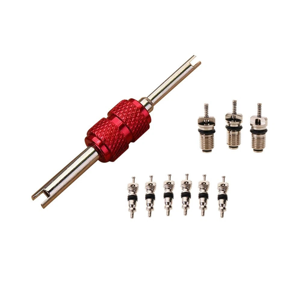 Air Conditioning Valve Cores Kit for A/C System (Copper)