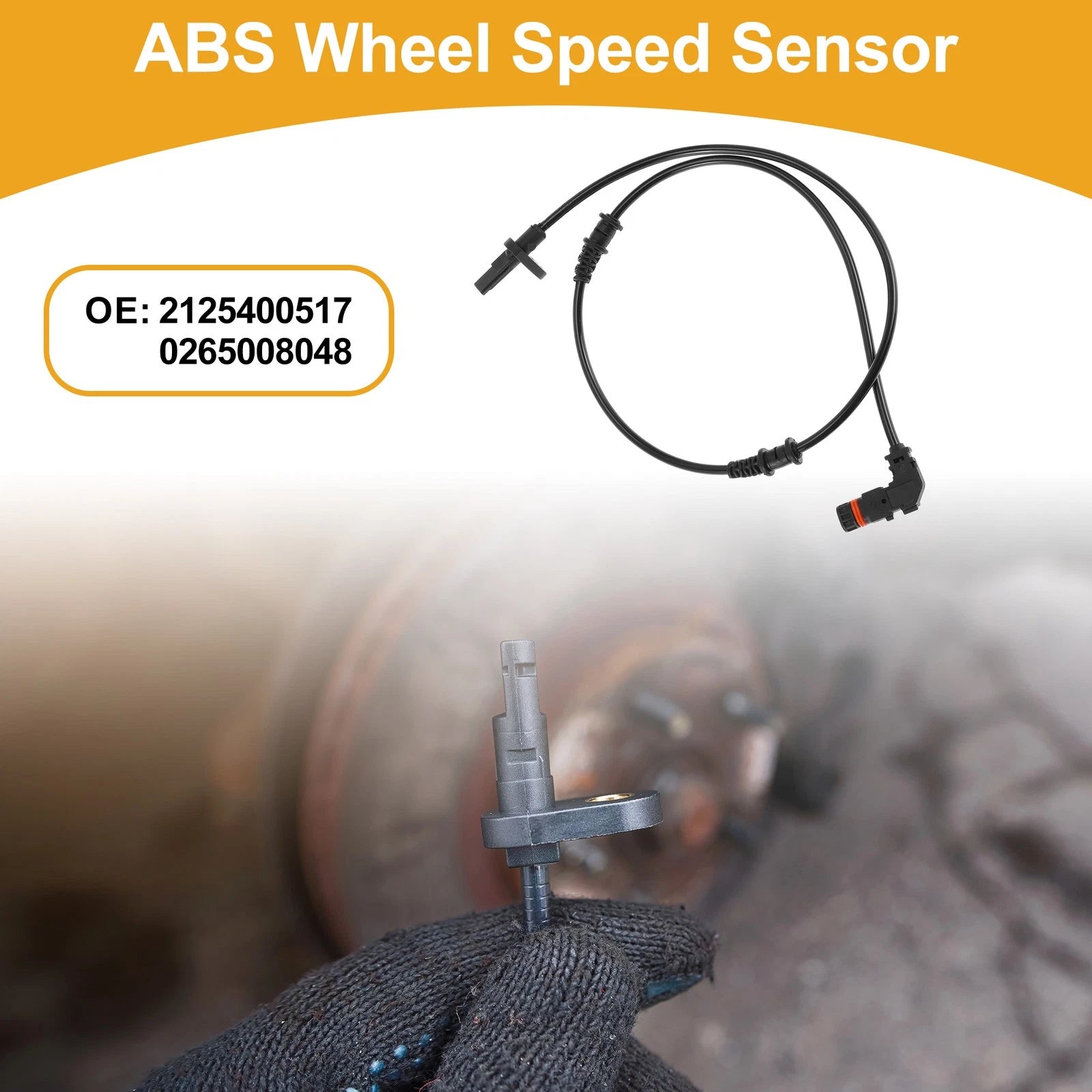 ABS Wheel Speed Sensor Front Left for Mercedes Benz E550 (2010–2017)