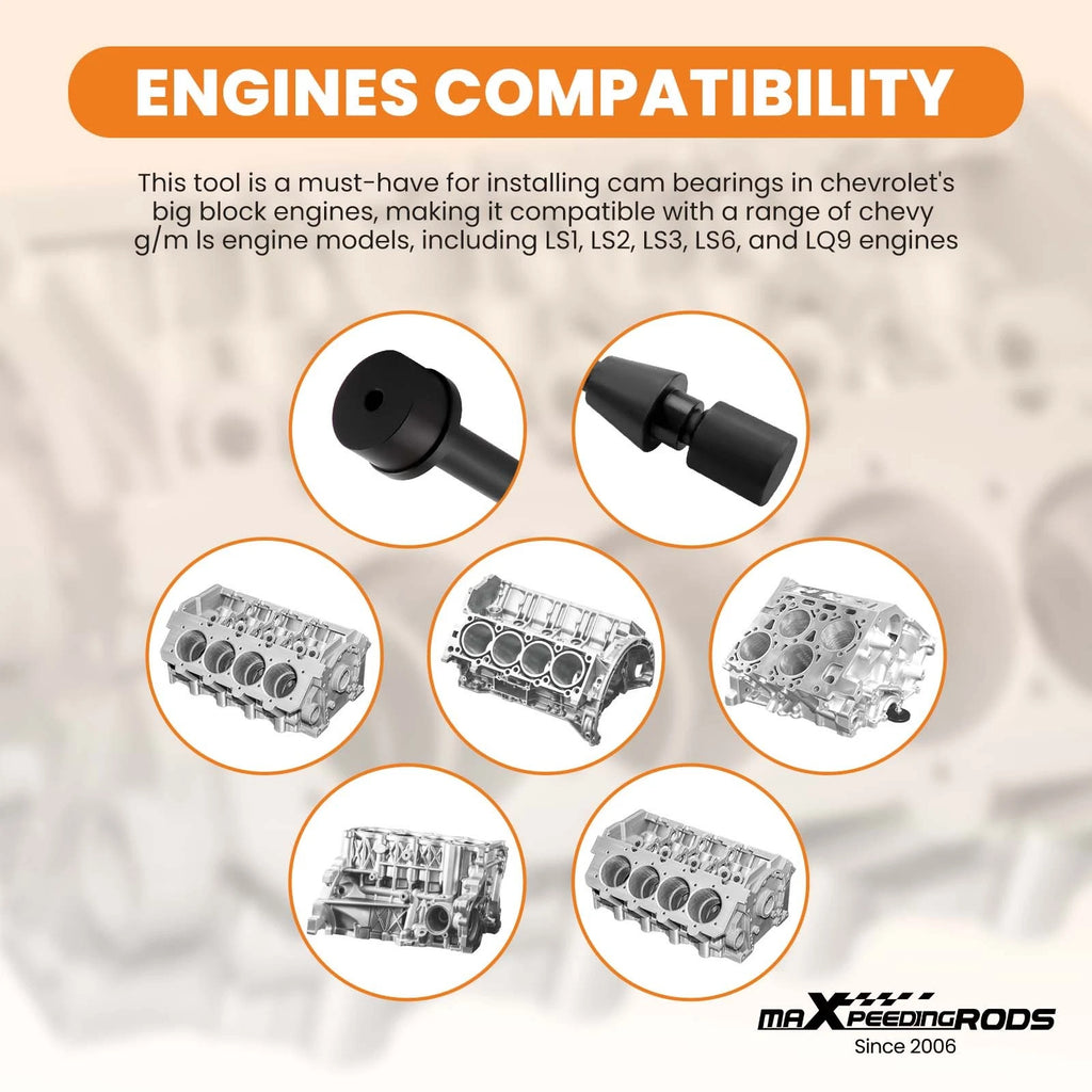 Cam Bearing Installation Tool for LS1 LS2 LQ9 LS3 LS6 (2000–2015)