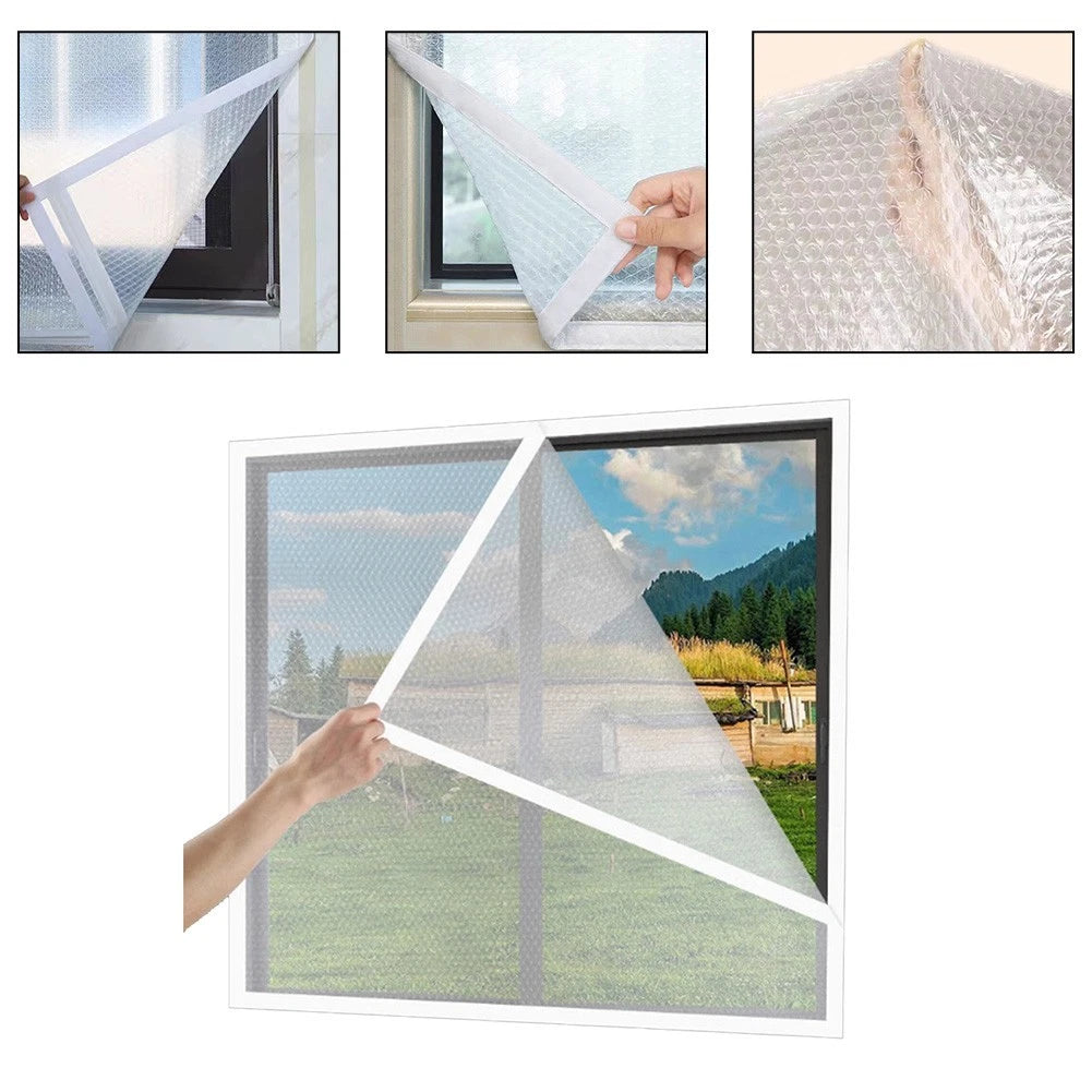 Semi Transparent Window Insulation Film for Light Transmission and Dust Control