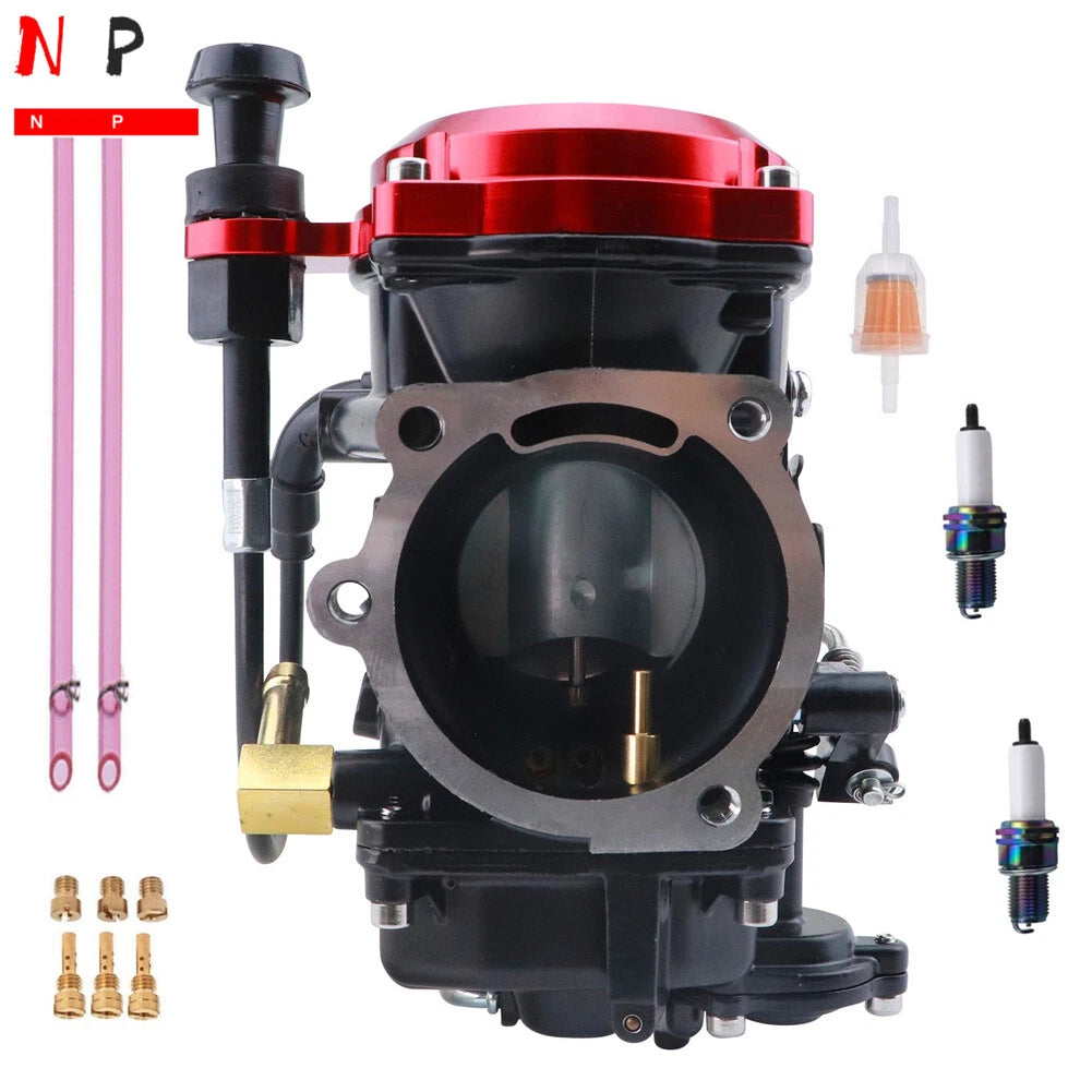 40MM Carburetor with Intake Manifold Boot for Harley Davidson CV40 (1990–2006)
