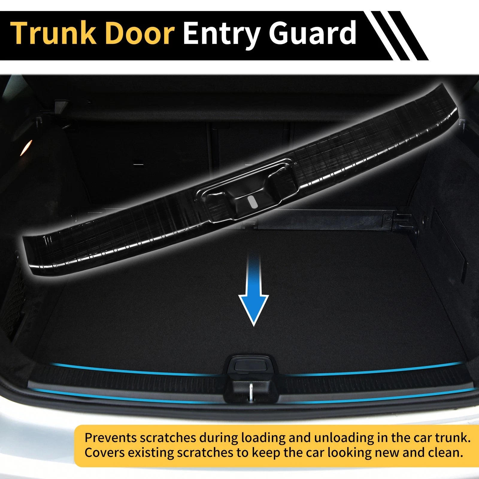 Bumper Guards Front Set for Toyota Highlander (2020–2024) Black 1 Piece