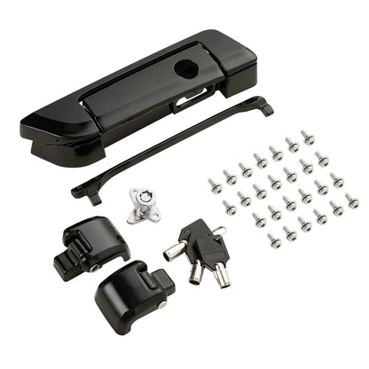 Trunk Latches Key Hinges for Harley Touring Street Road Glide (2014–2023) Black