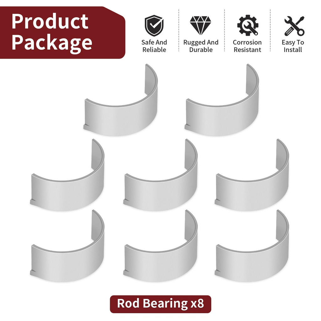 8pcs Rod Bearing for Yamaha WaveRunner FX HO SHO SVHO (2013–2023)