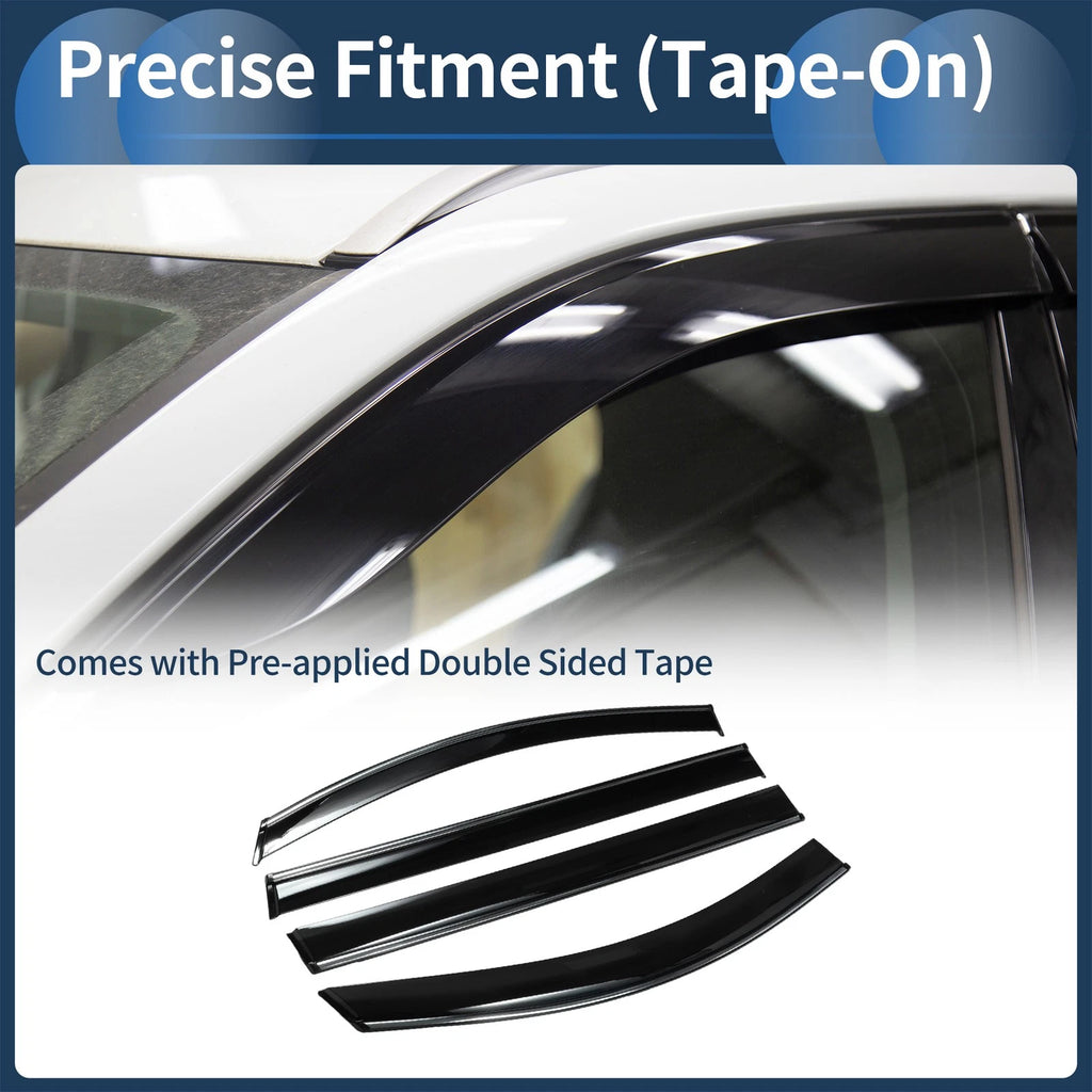Window Deflectors Side Window Vent Visors for Toyota Sienna 2011-2018