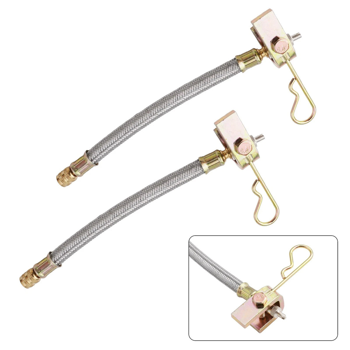 Set of 2 Valve Stem Extenders for Tire Maintenance