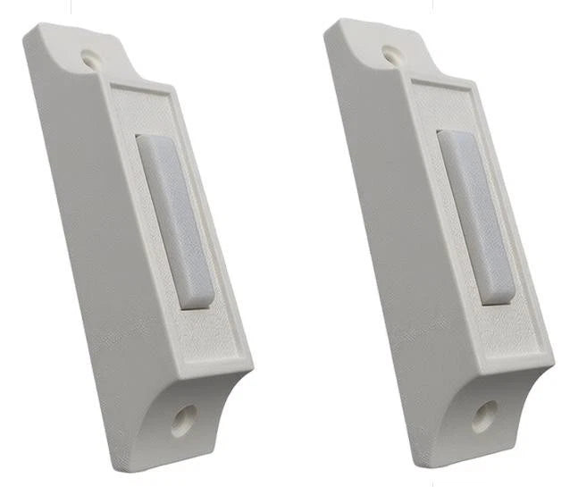 2X Wired Doorbell Switch for Home Installation - Retro Zinc Alloy