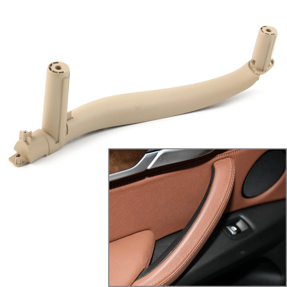 Inner Door Pull Handle Trim Cover Left for BMW X5 X6 (2014–2019) Beige ABS