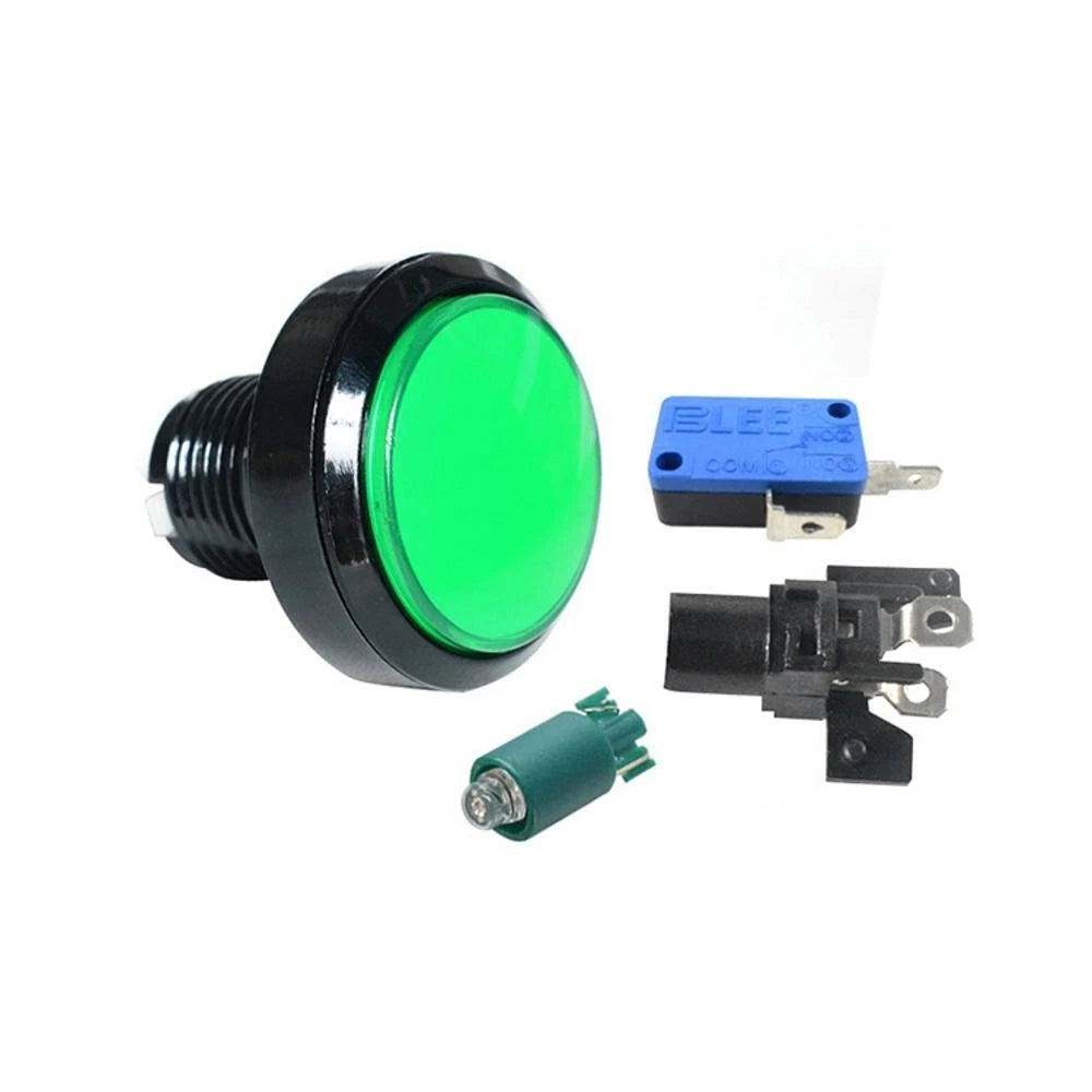 45MM Round Push Buttons with LED Light for Arcade Games (1 Pack)