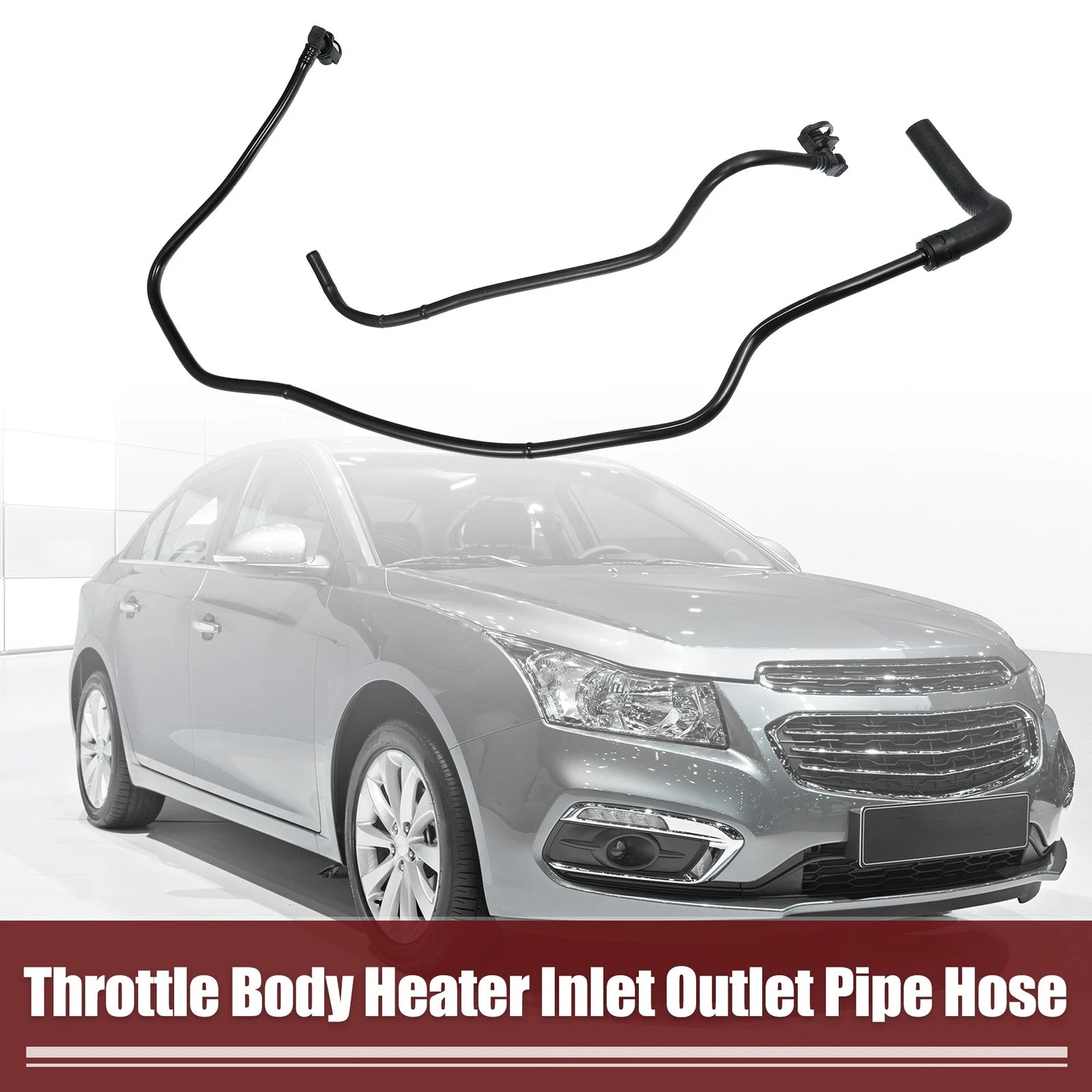 Throttle Body Heater Inlet Outlet Hose Pipe Set for Chevy Silverado (2014–2018)