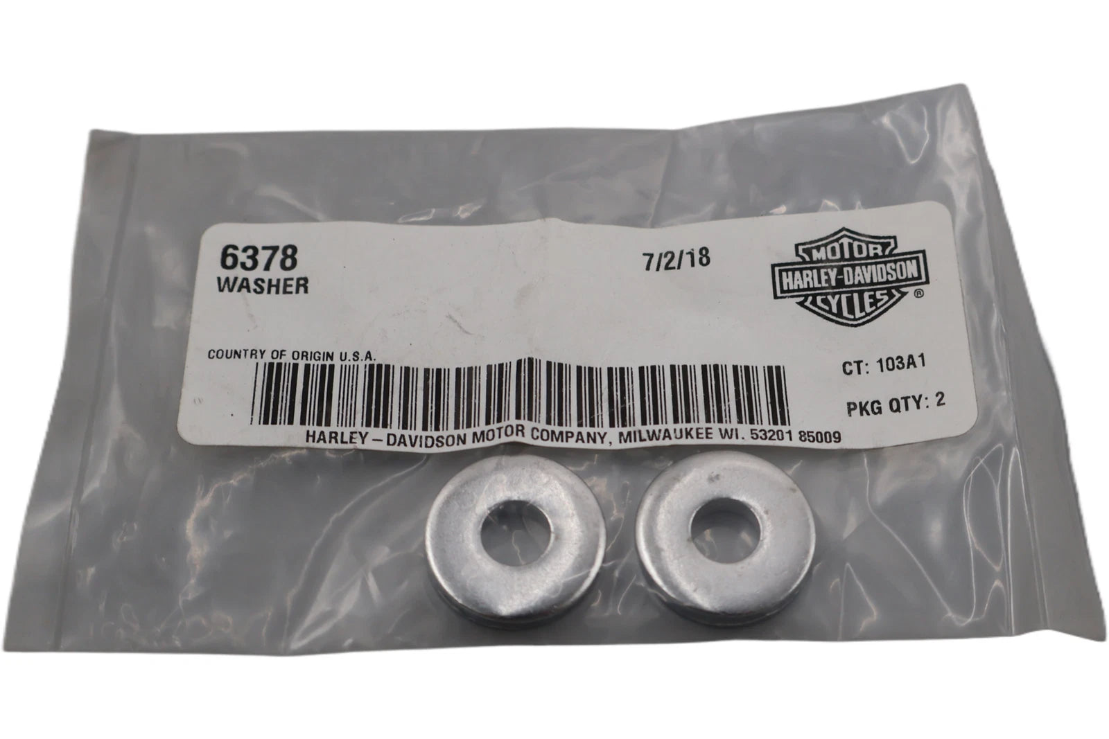 Washer for Harley-Davidson (OEM 6378)