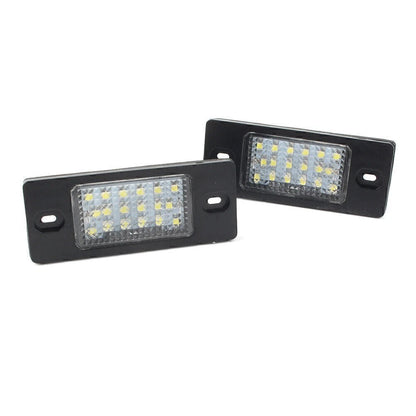 2X White LED License Plate Light for Porsche Cayenne VW Touareg (2003–2010)