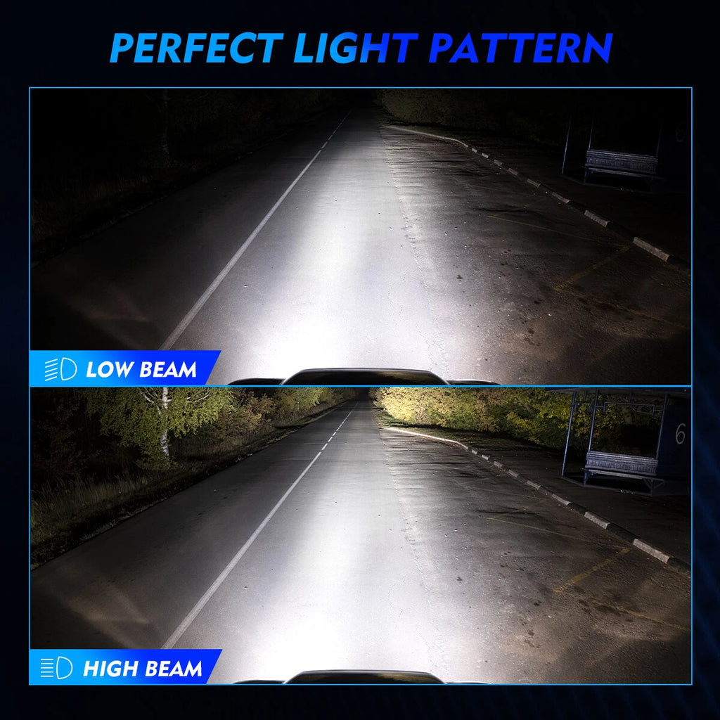 2X H11 LED Headlight Conversion Bulbs Kit for 13000LM