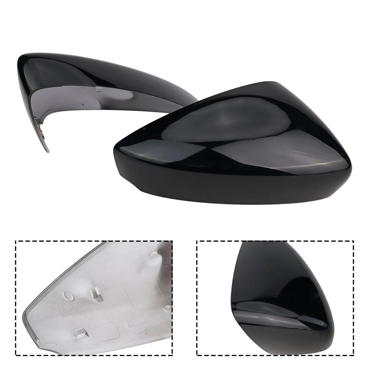 2X Side Mirror Cover Caps for Mazda CX-30 (2020–2023) ABS