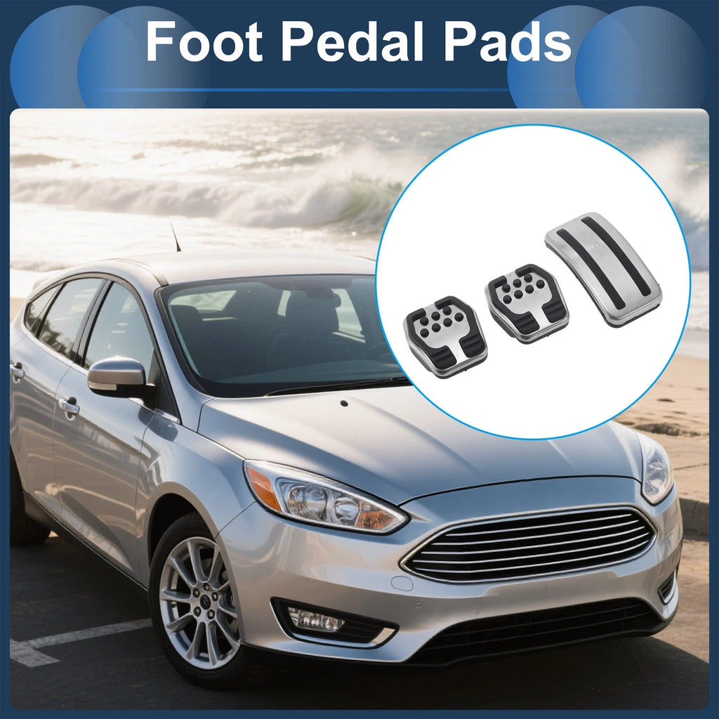 3 Pcs Manual Transmission Accelerator Pedal Covers for Ford Focus (2012–2016)