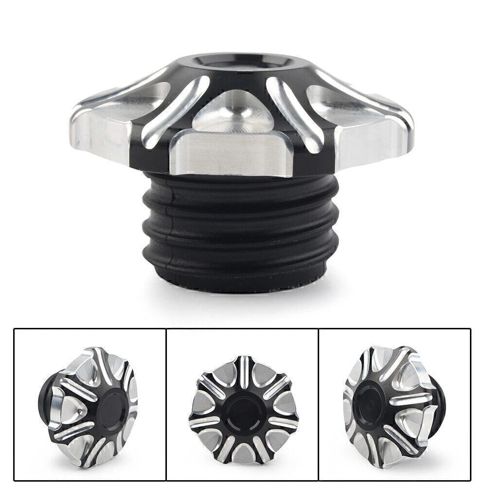 CNC Cut Vented Gas Cap for Harley Sportster Softail (Right-hand Thread)