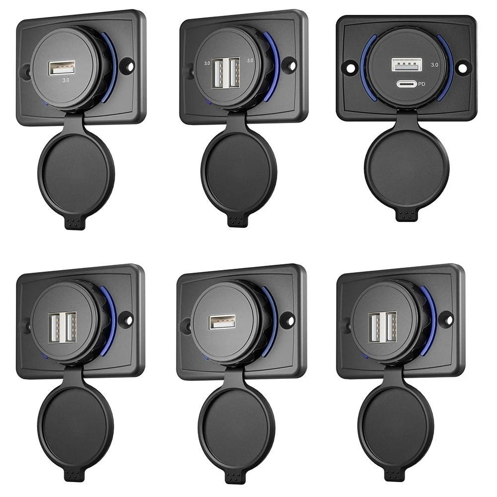 12-24 Volt Waterproof Quick Charger for Car USB Charger
