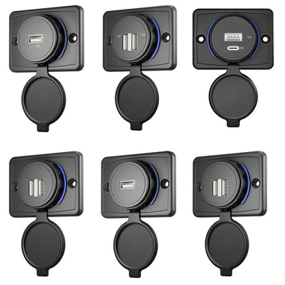12-24 Volt Waterproof Quick Charger for Car USB Charger