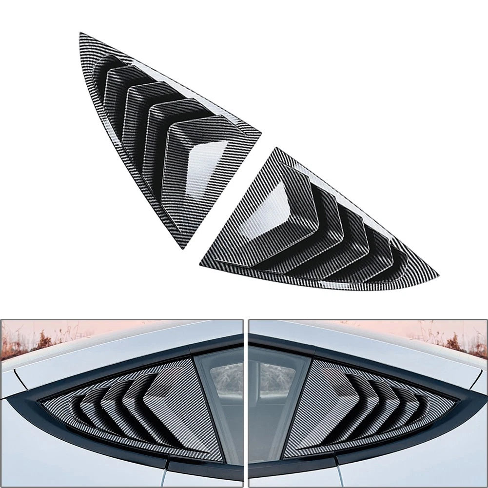 Rear Window Louver Shutter Cover Trim for Tesla Model Y (2024–2025)