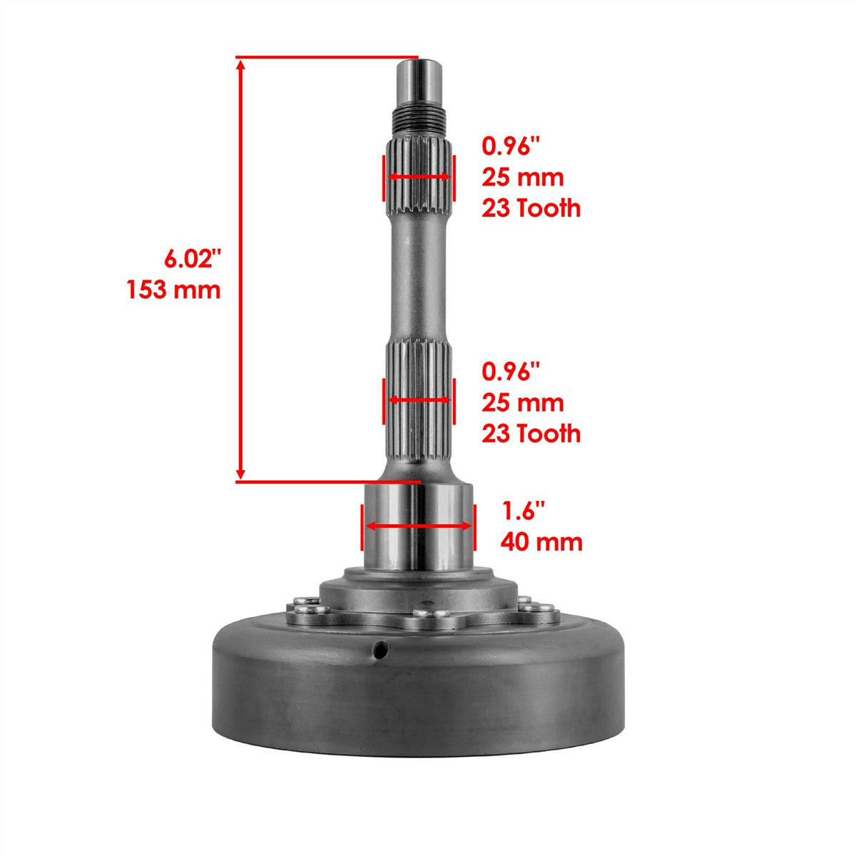 Wet Clutch Drum Housing Shaft Replacement for Arctic Cat Wildcat 1000 (2012–2013)