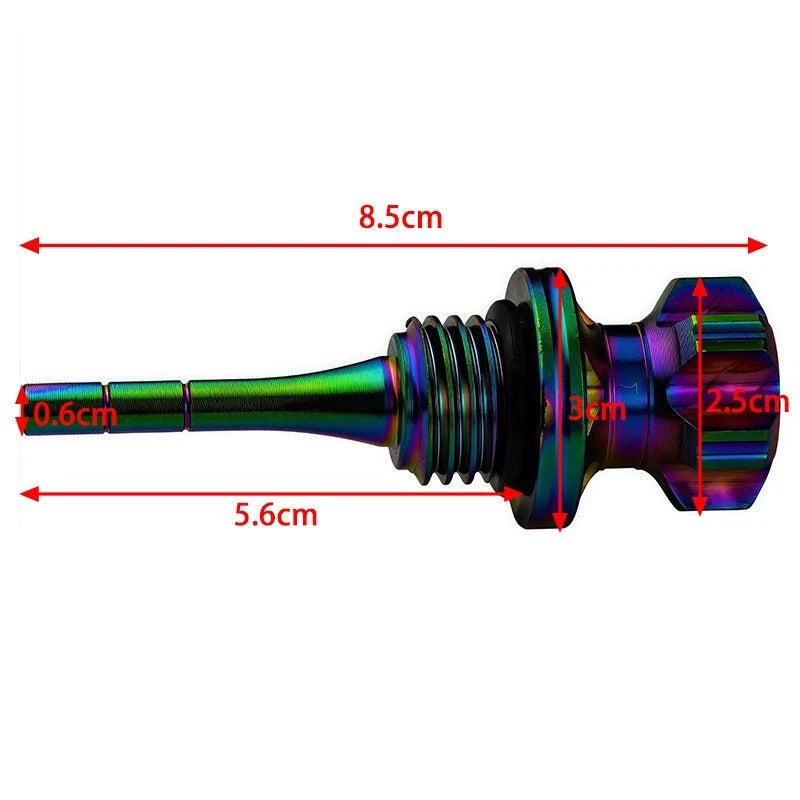 Motorcycle Dipstick Oil Level Gauge for Most Motorcycles