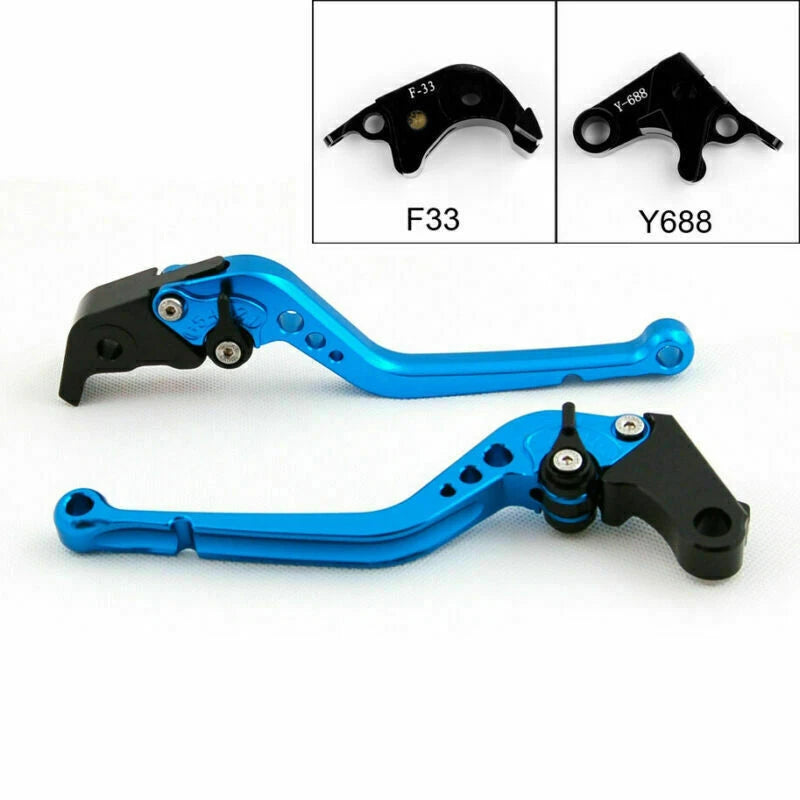 Long Brake Clutch Lever for Honda CBR600RR (2007–2011) CBR1000RR (2008–2011) Blue