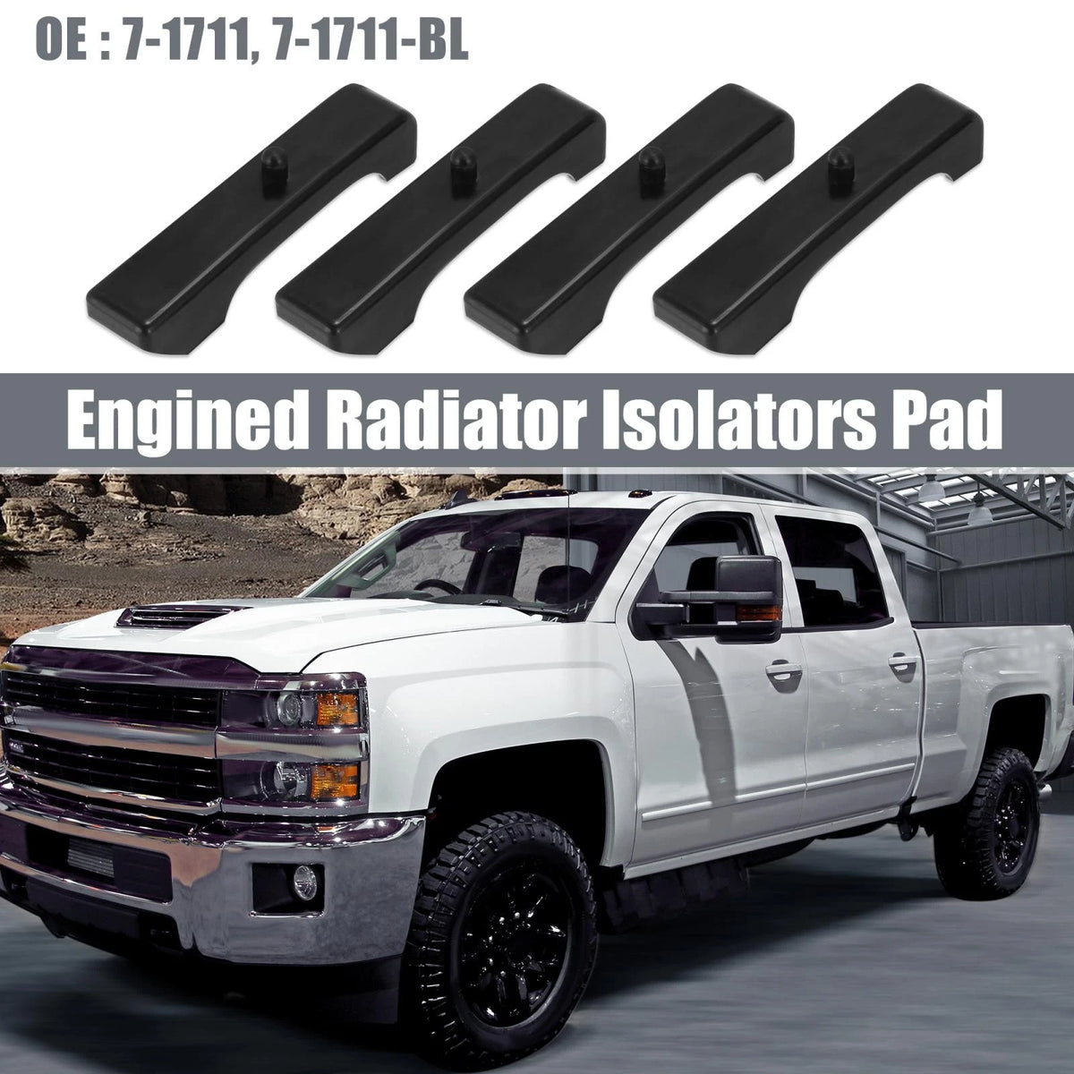 Set of 4 Radiator Isolators Pads for GM (7-1711)